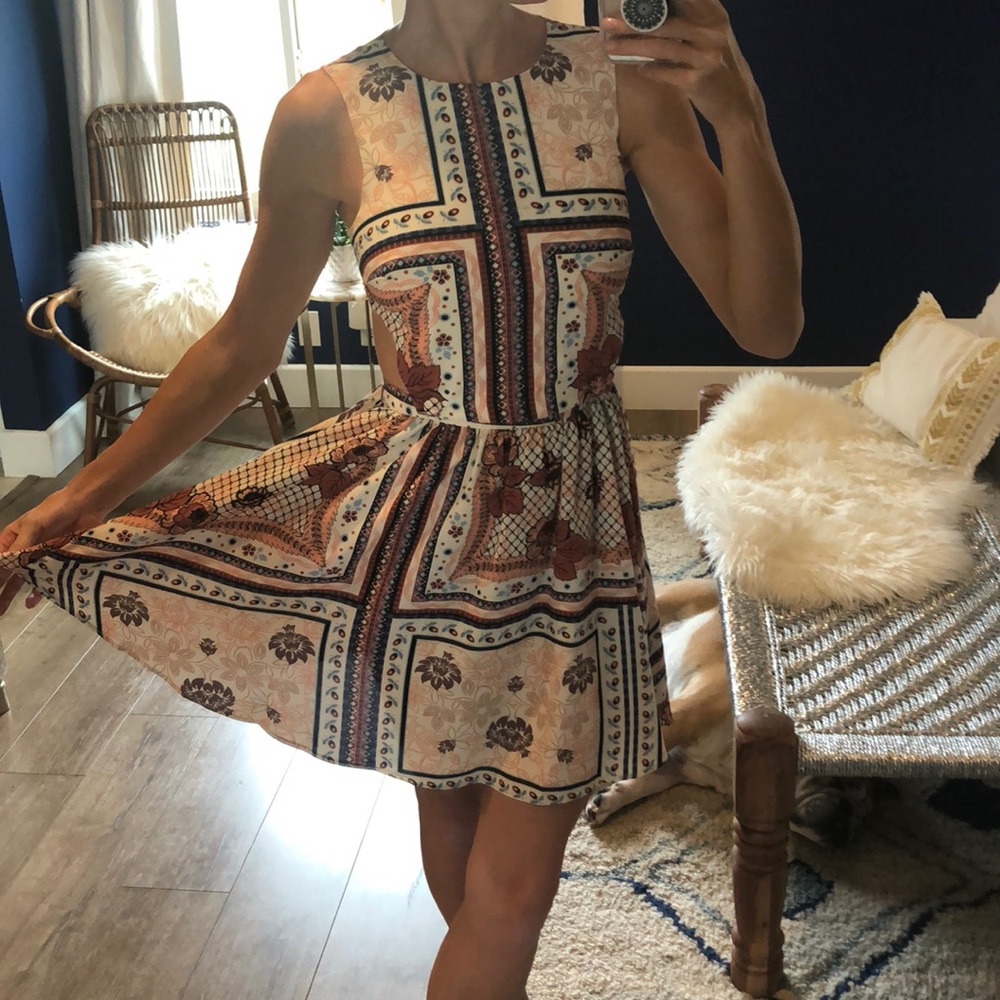 Dress. Mini with side cute outs. Top shop